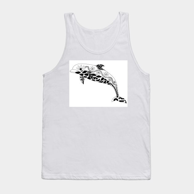 mexican mr dolphin dolphinus in ecopop kawaii adventure Tank Top by jorge_lebeau